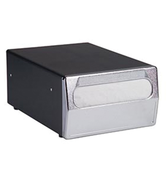 Single-Sided Black Counter Top Napkin Dispenser